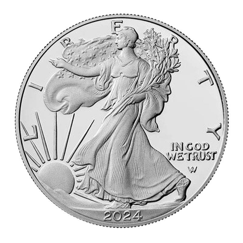 Image for 1 oz Silver American Eagle Coin (2024) from TD Precious Metals